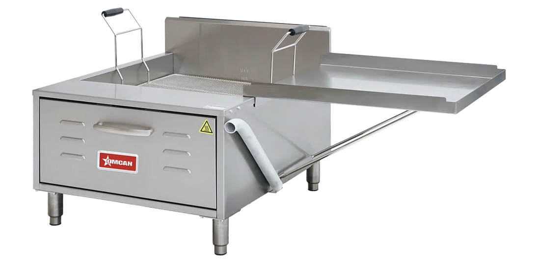 Omcan CE-CN-0040-FN countertop natural gas funnel cake and donut fryer
