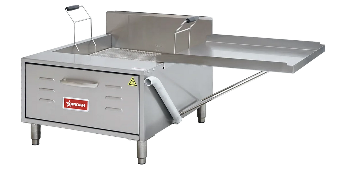 Omcan CE-CN-0040-FN countertop natural gas funnel cake and donut fryer