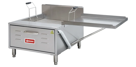 Omcan CE-CN-0040-FN countertop natural gas funnel cake and donut fryer