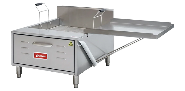 Omcan CE-CN-0040-FN countertop natural gas funnel cake and donut fryer
