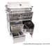 Omcan 47877 cabinet stand drawers and gas tank cabinet view