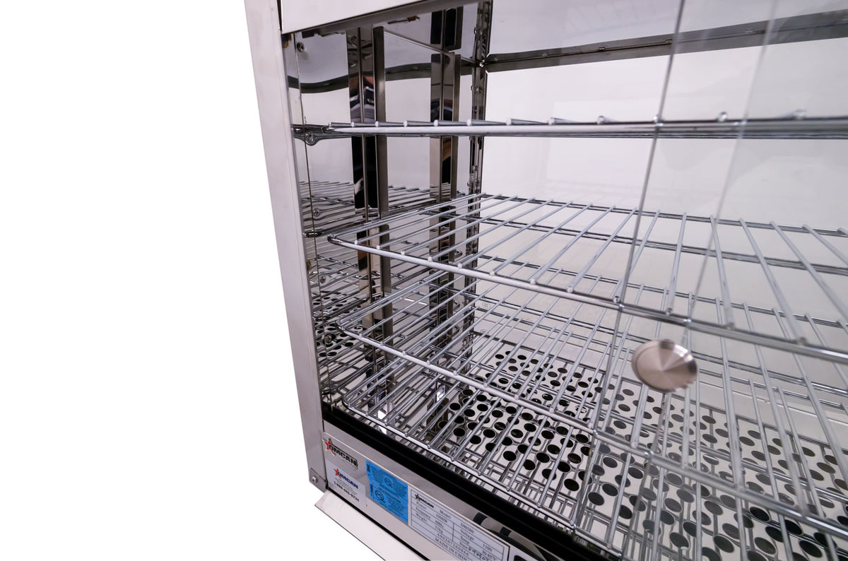 Omcan DW-CN-0641 25 inch four shelf countertop display warmer
