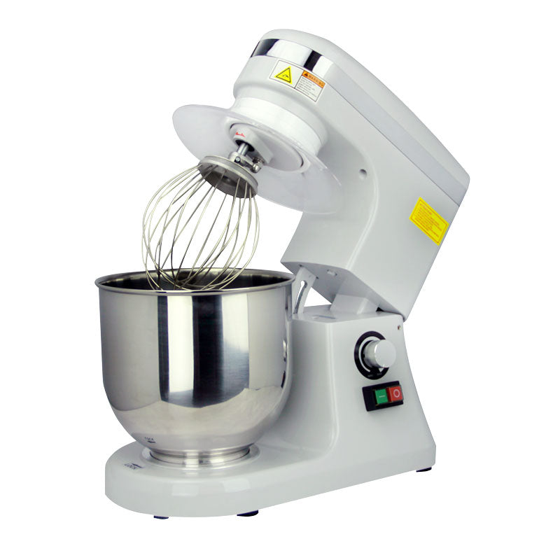 Omcan MX-CN-0007-HG 7 quart gray countertop planetary mixer with guard
