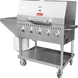 Omcan CE-CN-0036-S LP outdoor BBQ grill alternate view