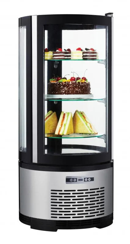 Omcan RS-CN-0100-R 19 inch circular countertop refrigerated showcase