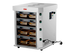 Omcan FW-CN-0004-V 21 inch vertical 4 channel countertop food warmer