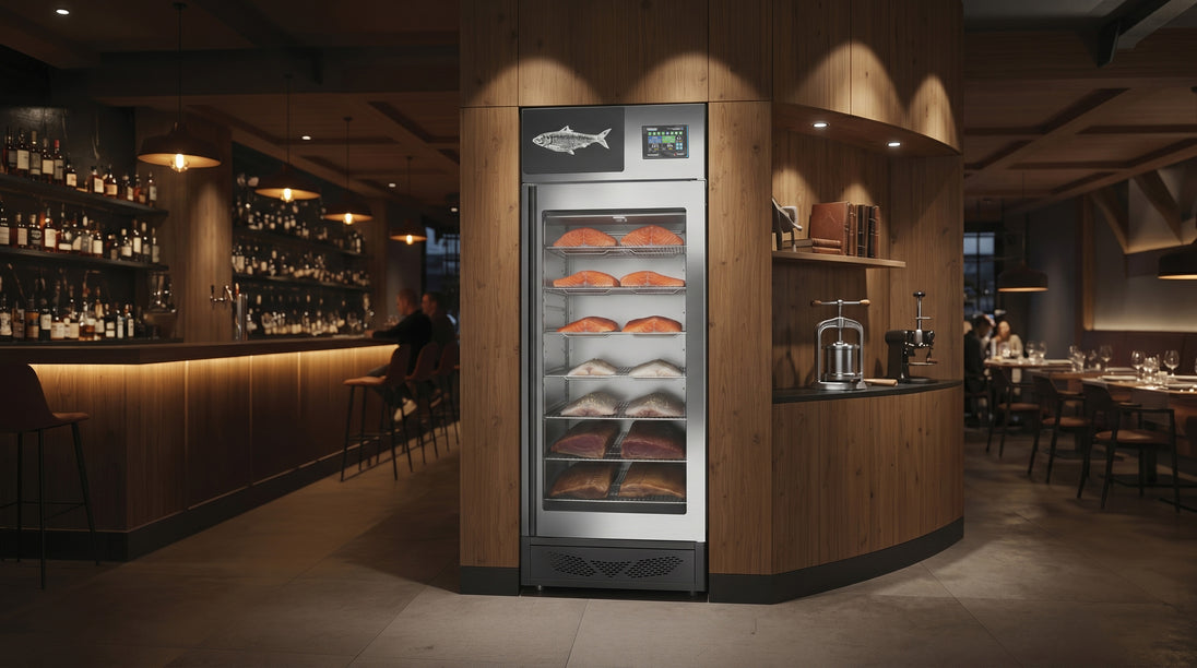 Omcan PES10T4.0 fish curing cabinet additional view