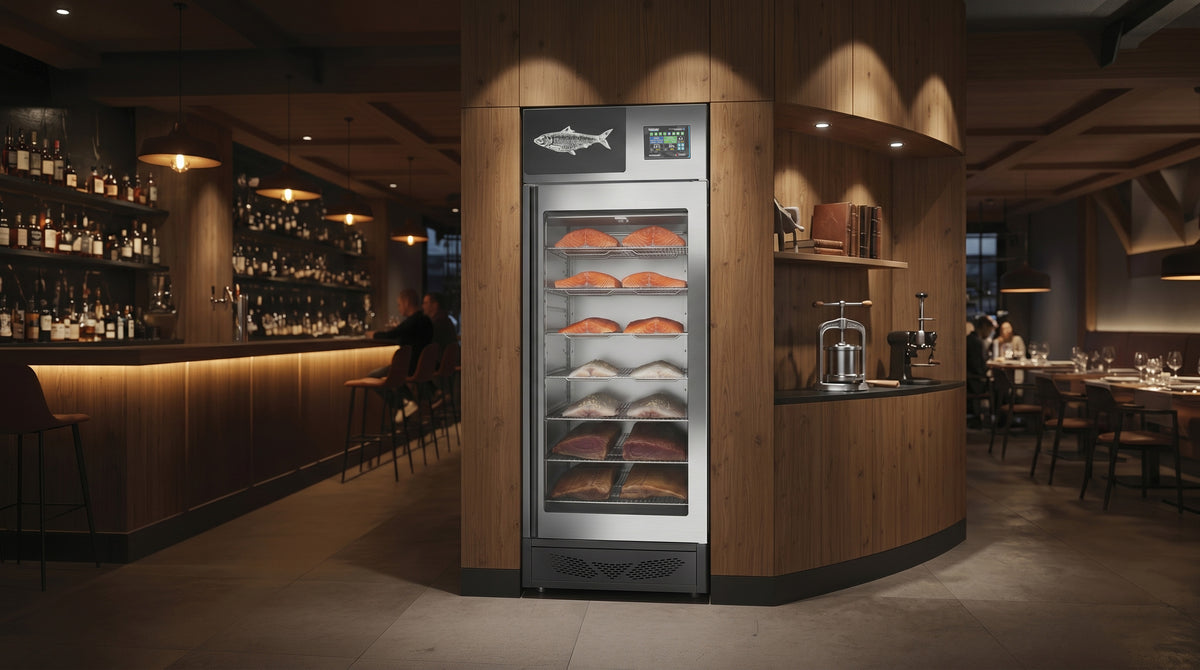 Omcan PES10T4.0 fish curing cabinet additional view