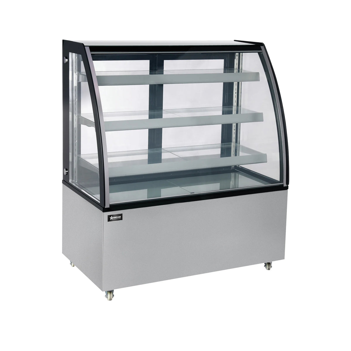 Omcan RS-CN-0371 48 inch curved glass refrigerated floor showcase