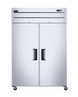 Omcan RE-CN-0054-TM reach-in refrigerator angled view
