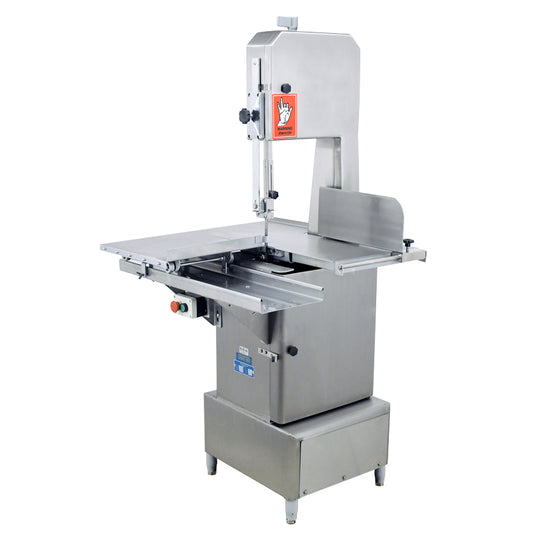 Omcan BS-VE-2489-ES stainless steel floor band saw with 98 inch blade