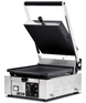 Omcan PG-IT-0483-R Trento single panini grill with ribbed 10 x 9 inch plates