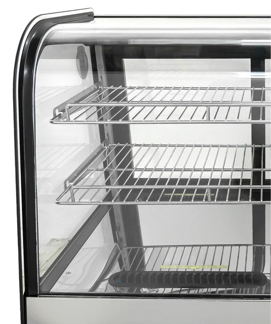 Omcan RS-CN-0252-4D drop-in refrigerated showcase angle view