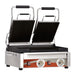 Omcan PG-CN-0711-F double panini grill with smooth plates