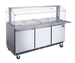 Omcan PT-CN-1778-S-HC 72 inch refrigerated salad bar cold food table with sneeze guard