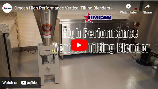 Omcan BL-BR-0025 tilting blender detail view