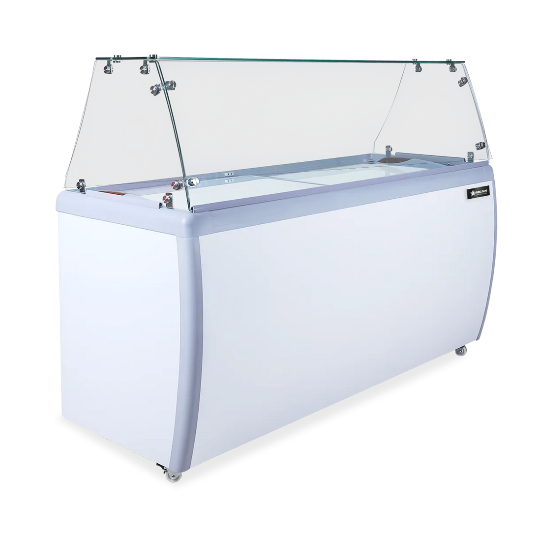 Omcan FR-CN-0460-S 60 inch ice cream dipping freezer without sneeze guard