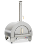 Omcan CE-CN-0082T-WG countertop wood burning and propane pizza oven