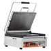 Omcan PG-CN-0679-FT single panini grill with smooth plates and timer