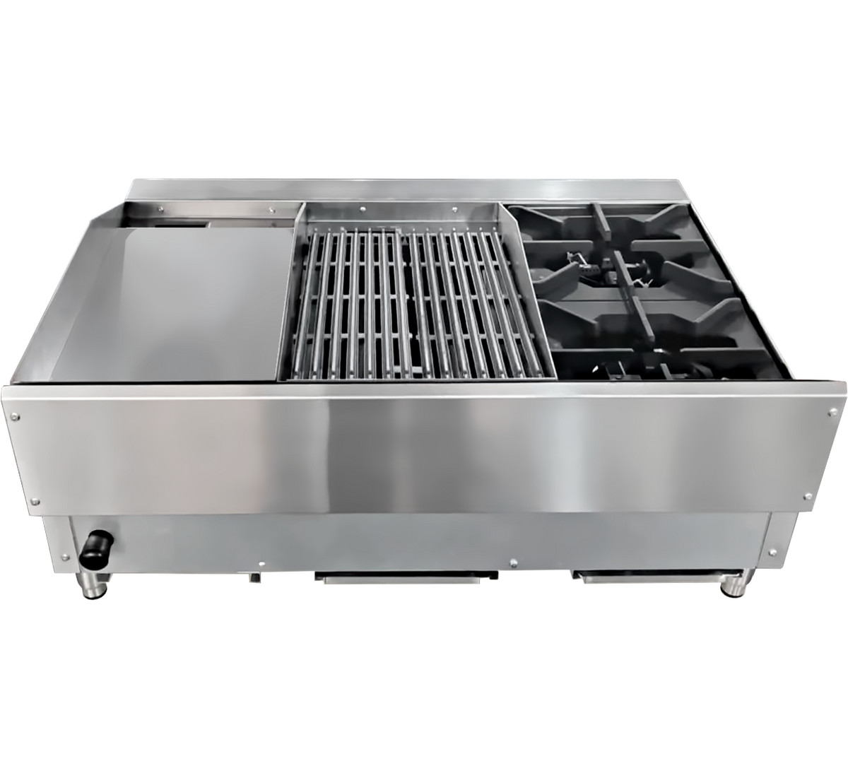 Omcan CE-CN-12H12C12G combination unit detail