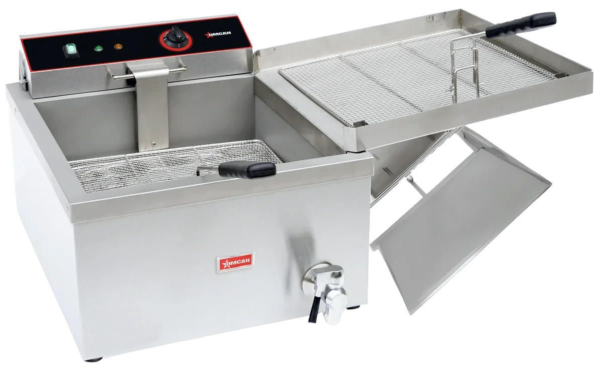 Omcan CE-CN-3300-F countertop electric donut and funnel cake fryer 25 lb