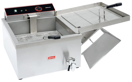 Omcan CE-CN-3300-F countertop electric donut and funnel cake fryer 25 lb
