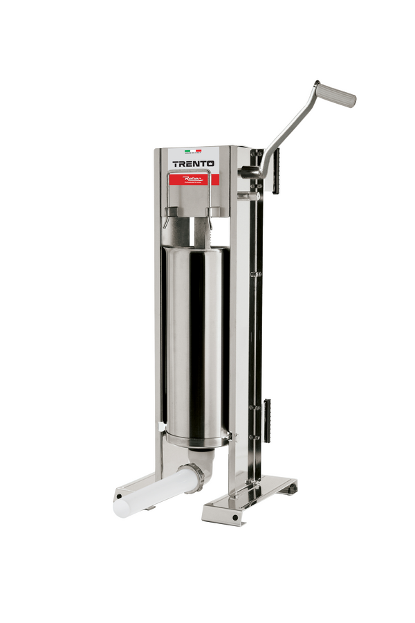 Omcan 48168 Trento manual sausage stuffer vertical and horizontal gear drive