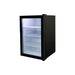 Omcan RS-CN-0068 19 inch black one glass door countertop display refrigerator