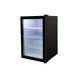 Omcan RS-CN-0068 19 inch black one glass door countertop display refrigerator