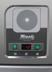Migali Industries G-1R-HC Medical-Grade Refrigerator 21.4 Cu. Ft. - Genesis Series control panel with circular chart recorder and digital display, close-up