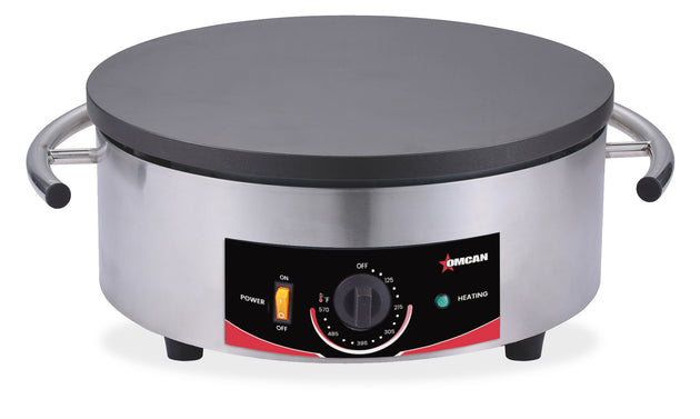 Omcan CE-CN-0400R 16 inch portable round electric cast iron crepe maker
