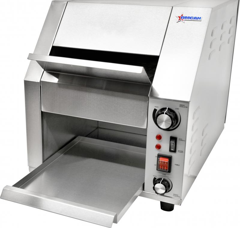 Omcan CE-CN-0254-T commercial stainless steel conveyor toaster