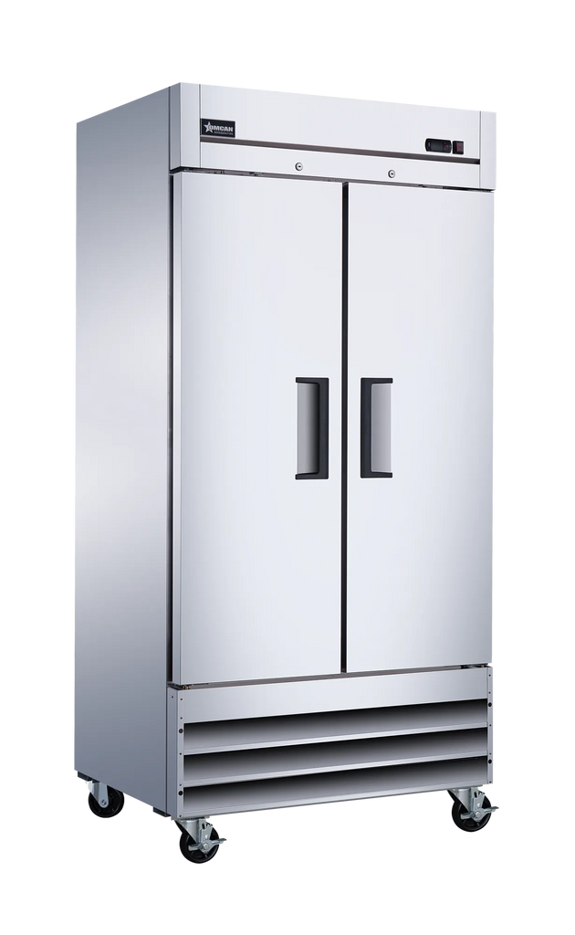 Omcan RE-CN-0035-HC 40 inch two door stainless steel reach-in refrigerator