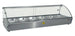 Omcan DW-CN-0006 44 inch curved glass countertop display warmer with six pans