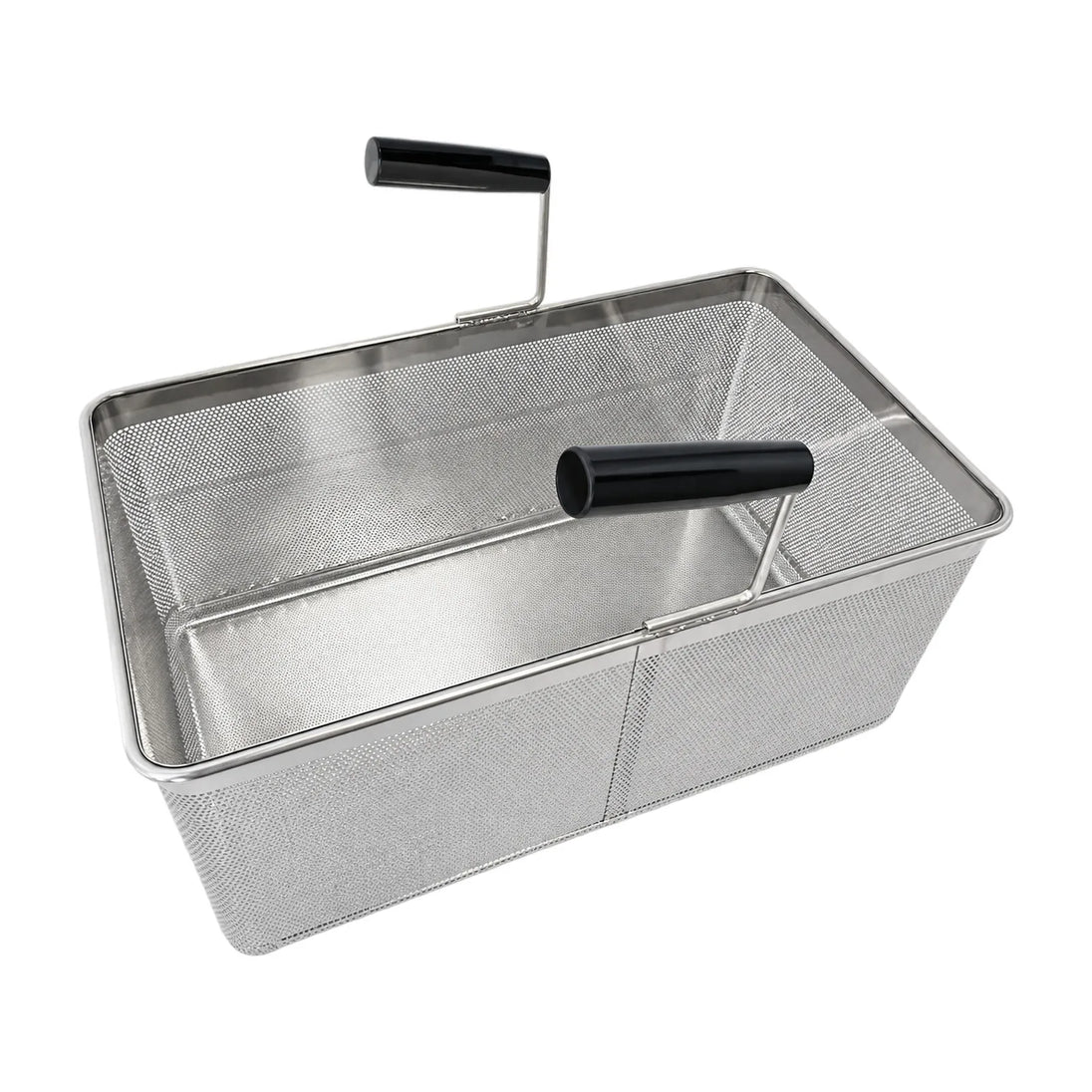 Omcan 49149 full size rectangular pasta cooker basket with two handles