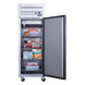 Dukers D28AF reach-in freezer in a commercial kitchen setting