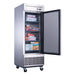 Dukers D28F reach-in freezer installed in a commercial kitchen