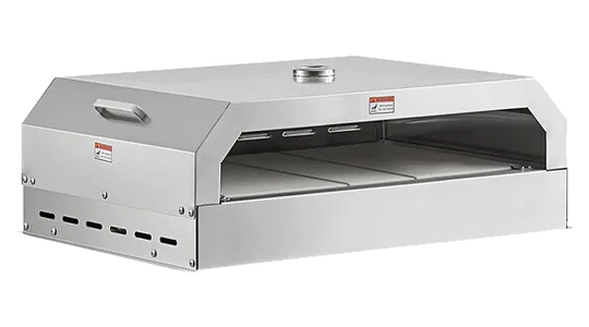 Omcan 47850 36 inch stainless steel pizza oven for outdoor BBQ grill