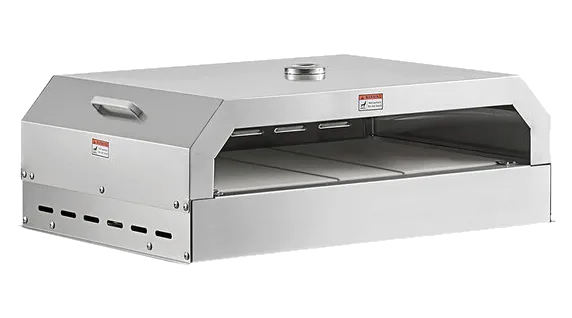 Omcan 47850 36 inch stainless steel pizza oven for outdoor BBQ grill