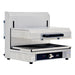 Omcan CE-CN-0580-S stainless steel quartz adjustable salamander with 14 x 21 inch warming base