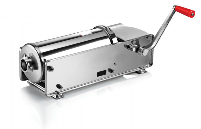 Omcan 13738 Trento Tre-Spade horizontal 15 lb manual sausage stuffer