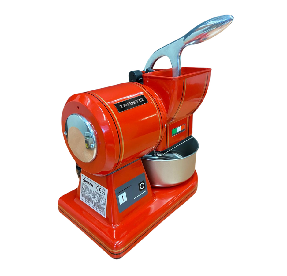 Omcan GR-IT-0373-M red Trento cheese grater with microswitch