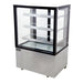Omcan RS-CN-0271-S 36 inch square glass refrigerated floor display case