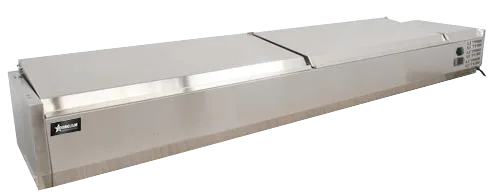 Omcan RS-CN-0009-PSS topping rail pan detail