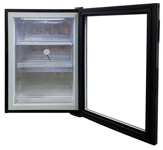 Omcan FR-CN-0098NB countertop display freezer angled view
