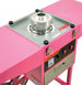 Omcan CF-CN-0520-T candy floss machine on mobile trolley with stainless steel bowl