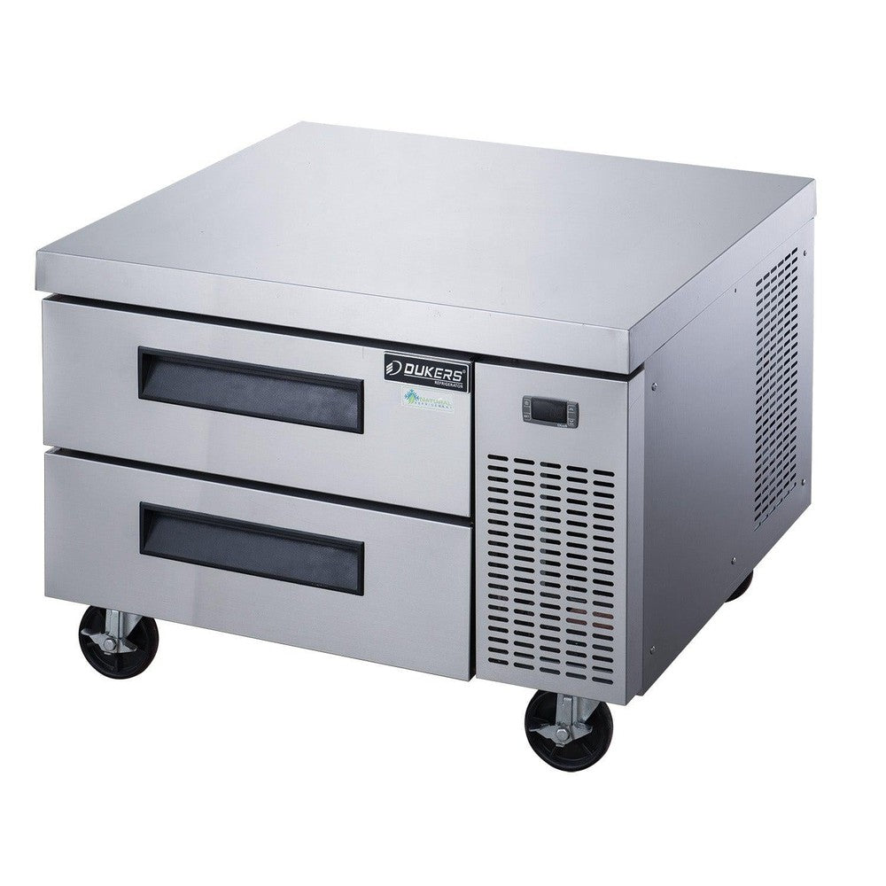 Dukers DCB36-D2 two drawer chef base refrigerator in stainless steel