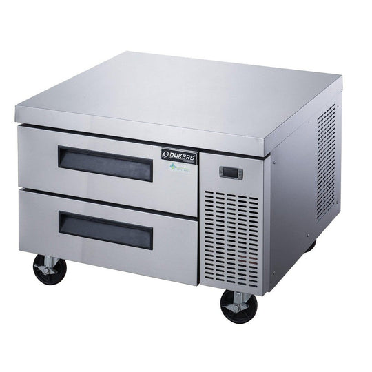 Dukers DCB36-D2 two drawer chef base refrigerator in stainless steel