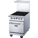 DCR24-4B side profile showing stainless steel body and 6 inch locking casters