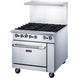 DCR36-6B side profile showing stainless steel body and 6 inch locking casters
